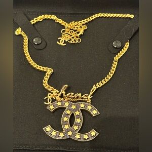 Authentic CHANEL 2024 24C Cruise Los Angeles Star CC Logo Necklace New in Box
